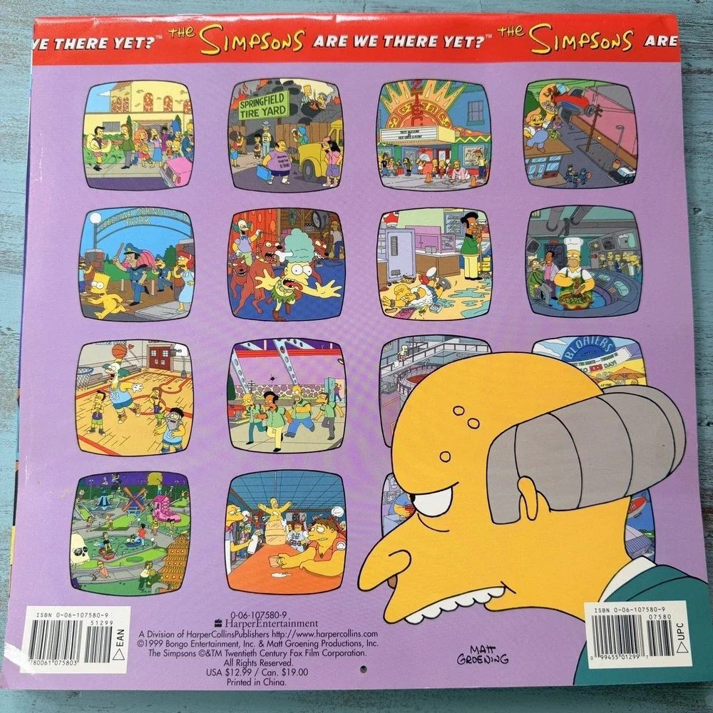 The Simpson's Vintage Calendar Lot 2000-2002 Matt Groening Bongo Fun Bart
